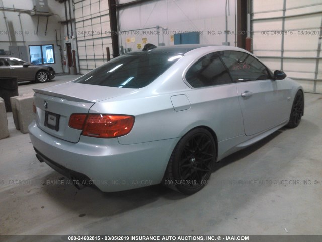 WBAWC73519E068032 - 2009 BMW 335 XI SILVER photo 4