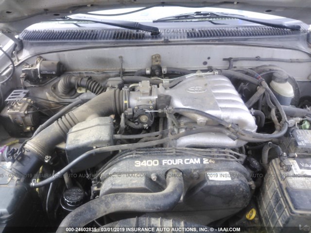 5TEHN72N63Z169417 - 2003 TOYOTA TACOMA DOUBLE CAB 银色 照片 10