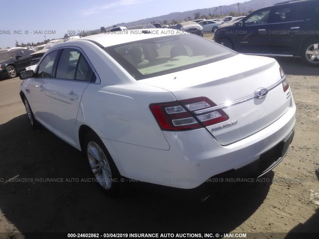 1FAHP2E89GG112120 - 2016 FORD TAURUS SEL WHITE photo 3