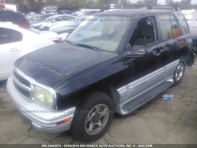 2CNBE634916919091 - 2001 CHEVROLET TRACKER LT BLACK photo 2