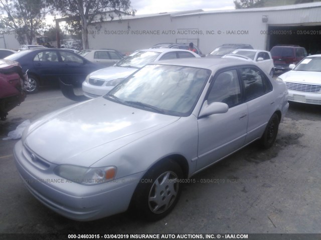 1NXBR12E6YZ396528 - 2000 TOYOTA COROLLA VE/CE/LE GRAY photo 2