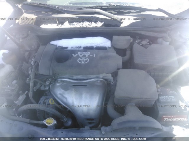 4T1BF3EK2AU032750 - 2010 TOYOTA CAMRY SE/LE/XLE GRAY photo 10