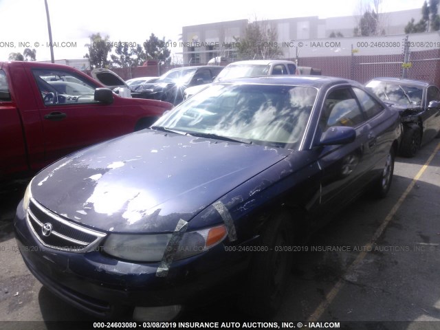 2T1CF28P31C462939 - 2001 TOYOTA CAMRY SOLARA SE/SLE BLUE photo 2