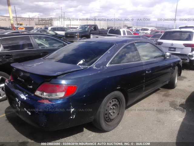 2T1CF28P31C462939 - 2001 TOYOTA CAMRY SOLARA SE/SLE BLUE photo 4