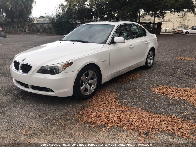 WBANA735X5B816953 - 2005 BMW 530 WHITE photo 2