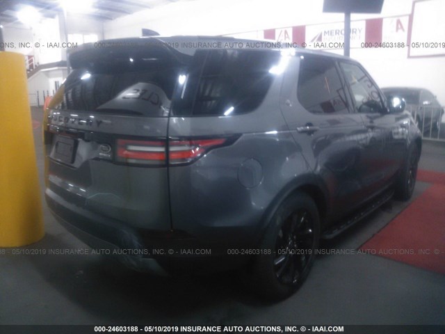 SALRRBBK4HA022508 - 2017 LAND ROVER DISCOVERY HSE GRAY photo 4