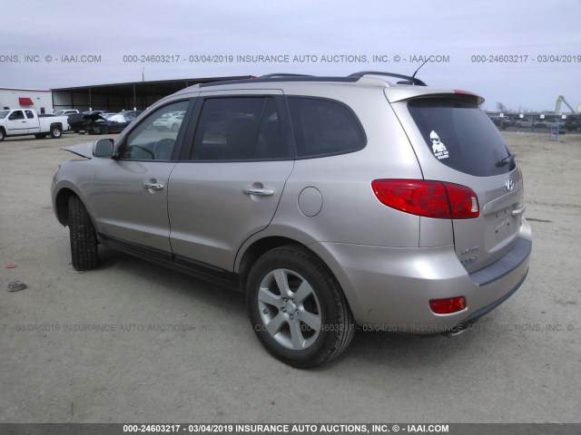 5NMSH13EX7H123670 - 2007 HYUNDAI SANTA FE SE/LIMITED GOLD photo 3