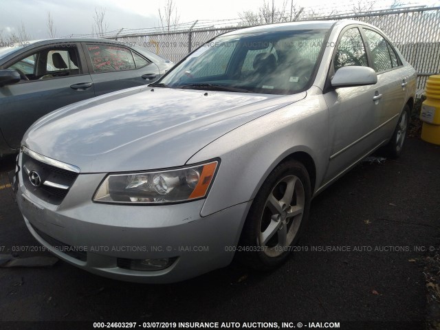 5NPEU46F37H177619 - 2007 HYUNDAI SONATA SE/LIMITED SILVER photo 2