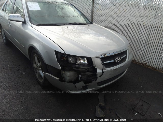 5NPEU46F37H177619 - 2007 HYUNDAI SONATA SE/LIMITED SILVER photo 6