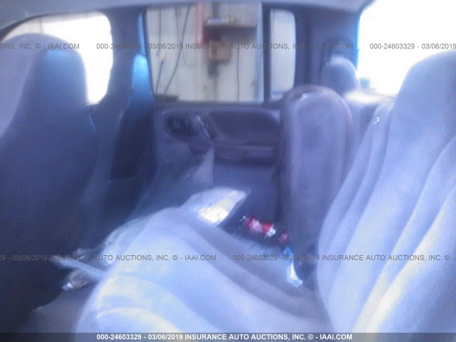 1B7GL2AN6YS673581 - 2000 DODGE DAKOTA QUAD BLUE photo 8