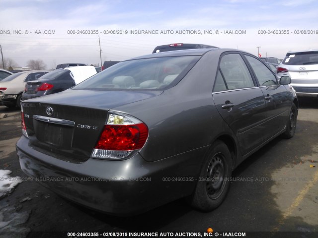 4T1BE32K76U655151 - 2006 TOYOTA CAMRY LE/XLE/SE GRAY photo 4