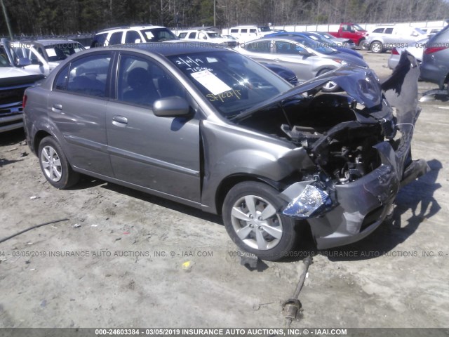 KNADH4A3XB6851696 - 2011 KIA RIO LX/SX GRAY photo 1