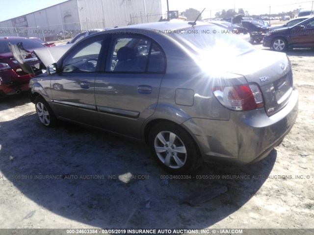 KNADH4A3XB6851696 - 2011 KIA RIO LX/SX GRAY photo 3