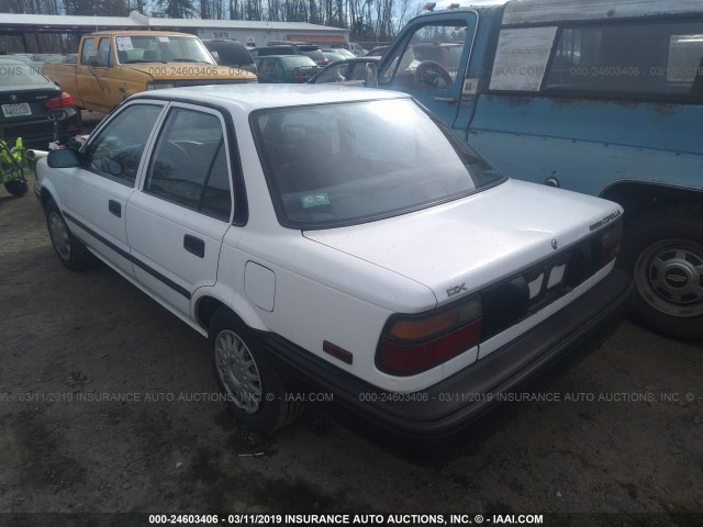 1NXAE94A9LZ092120 - 1990 TOYOTA COROLLA DLX WHITE photo 3