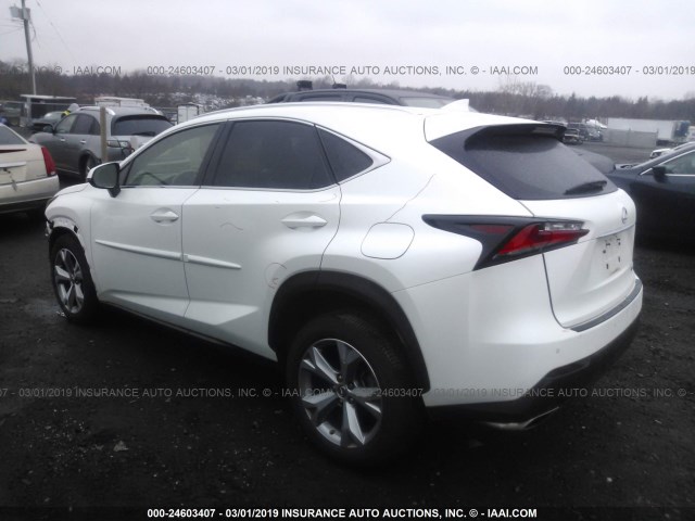 JTJBARBZ6H2116306 - 2017 LEXUS NX 200T/BASE/F SPORT WHITE photo 3