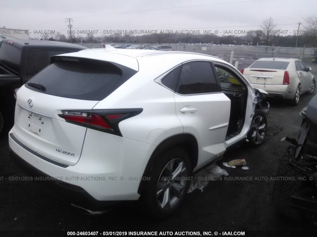 JTJBARBZ6H2116306 - 2017 LEXUS NX 200T/BASE/F SPORT WHITE photo 4