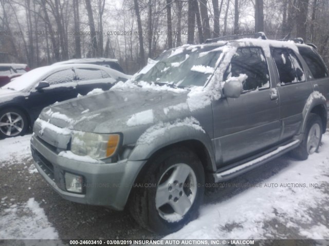 JNRDR09Y91W218825 - 2001 INFINITI QX4 SILVER photo 2