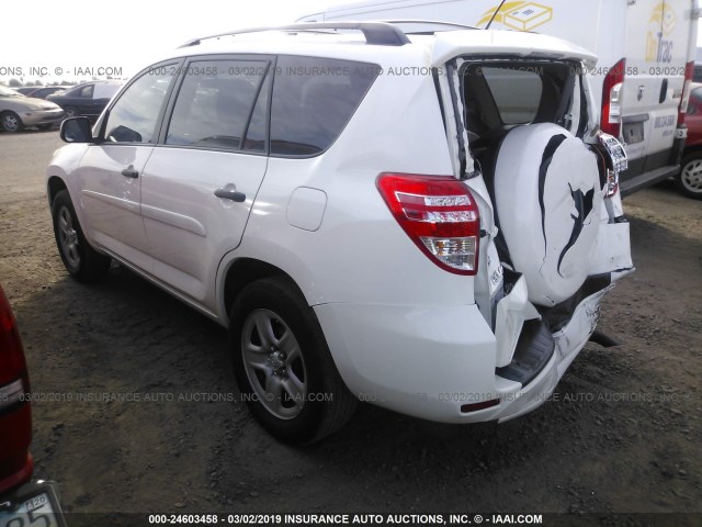 2T3ZF4DV6BW097013 - 2011 TOYOTA RAV4 WHITE photo 3