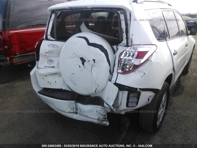 2T3ZF4DV6BW097013 - 2011 TOYOTA RAV4 WHITE photo 6