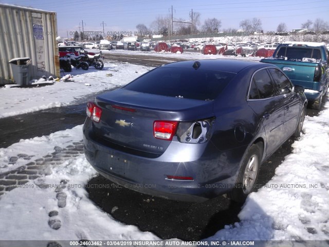 1G11B5SL0EF190589 - 2014 CHEVROLET MALIBU LS BLUE photo 4