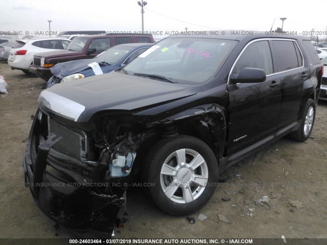 2GKALMEK9C6162691 - 2012 GMC TERRAIN SLE BLACK photo 2