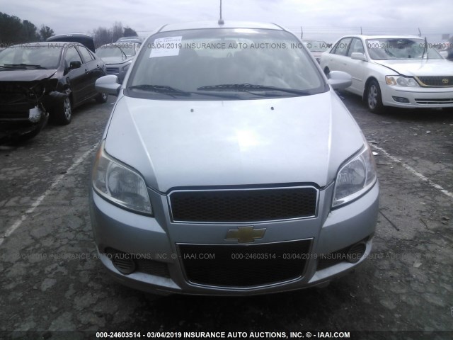 KL1TD6DE5BB185252 - 2011 CHEVROLET AVEO LS/LT Արծաթագույն լուսանկար 6