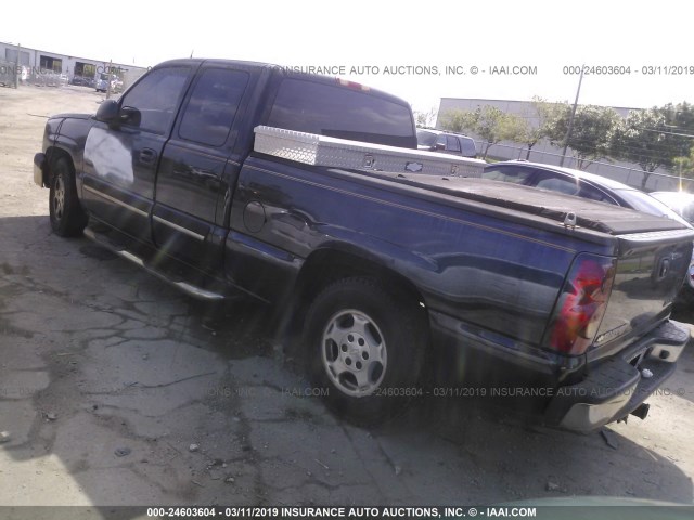 1GCEC19T85Z255224 - 2005 CHEVROLET SILVERADO C1500 BLACK photo 3