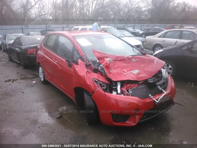 JHMGK5H52GS015019 - 2016 HONDA FIT LX RED photo 1