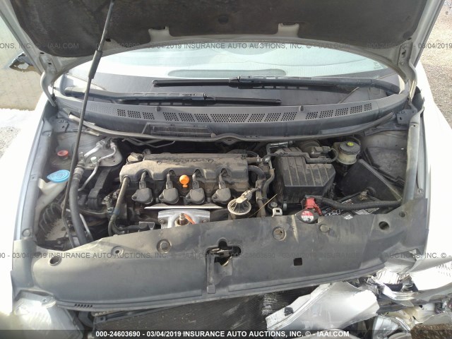 2HGFG12979H511254 - 2009 HONDA CIVIC EXL SILVER photo 10