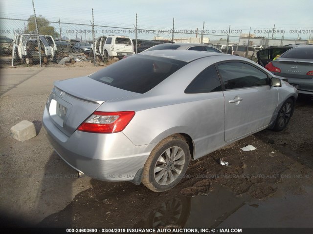 2HGFG12979H511254 - 2009 HONDA CIVIC EXL SILVER photo 4