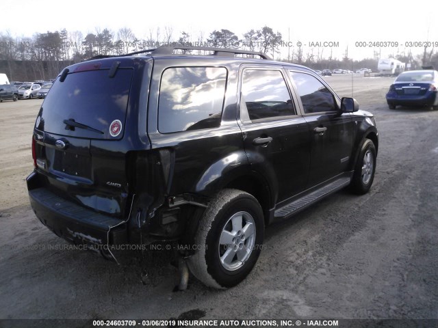 1FMCU93158KA13574 - 2008 FORD ESCAPE XLT 黑色 照片 4