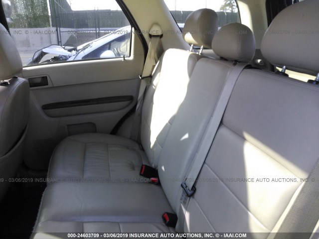 1FMCU93158KA13574 - 2008 FORD ESCAPE XLT 黑色 照片 8