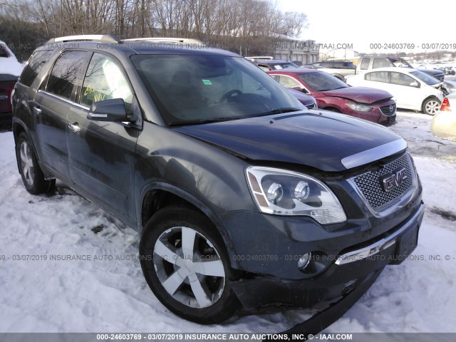 1GKKVRED8CJ303590 - 2012 GMC ACADIA SLT-1 GRAY photo 1