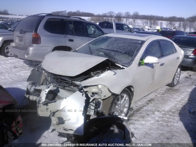 1G1ZE5E01CF212432 - 2012 CHEVROLET MALIBU LTZ WHITE photo 2