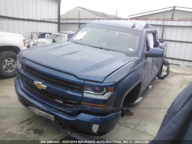 3GCUKREC7GG246908 - 2016 CHEVROLET SILVERADO K1500 LT BLUE photo 2