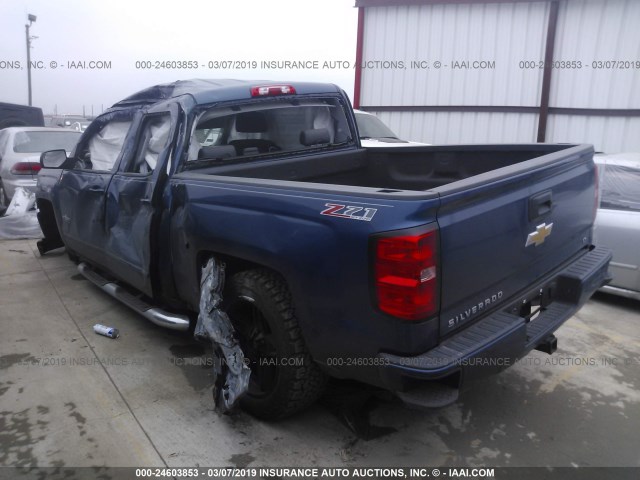 3GCUKREC7GG246908 - 2016 CHEVROLET SILVERADO K1500 LT BLUE photo 3