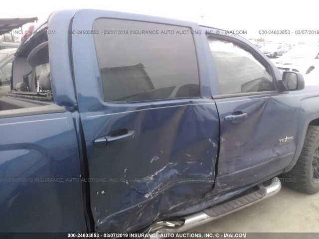 3GCUKREC7GG246908 - 2016 CHEVROLET SILVERADO K1500 LT BLUE photo 6