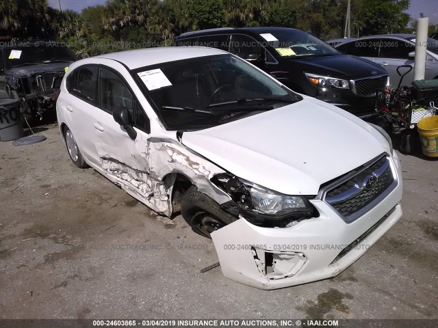 JF1GPAA6XE8233921 - 2014 SUBARU IMPREZA WHITE photo 1