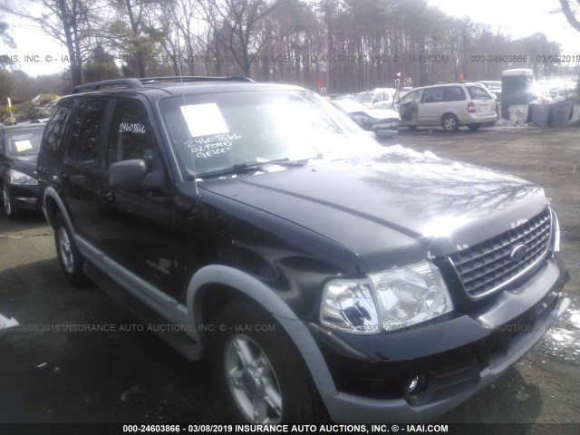 1FMZU73K72ZC57913 - 2002 FORD EXPLORER XLT BLACK photo 1