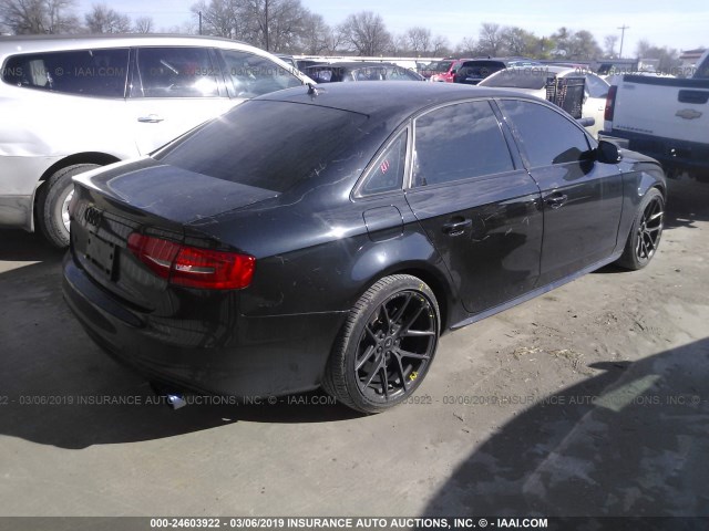 WAUDGAFL6EA069259 - 2014 AUDI S4 PREMIUM PLUS BLACK photo 4