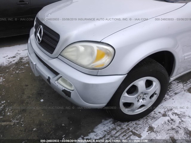 4JGAB54E72A307014 - 2002 MERCEDES-BENZ ML 320 SILVER photo 6