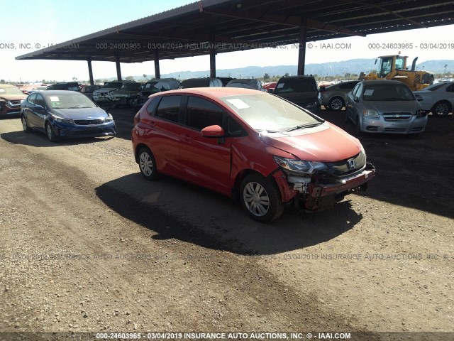 JHMGK5H5XHS016940 - 2017 HONDA FIT LX RED photo 1