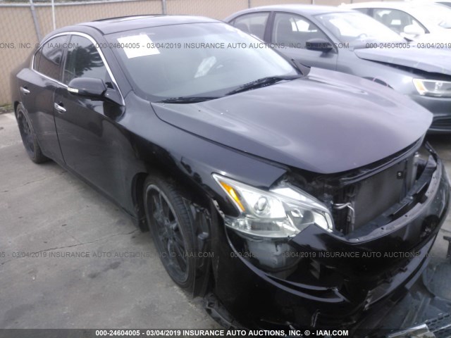 1N4AA5AP0AC841591 - 2010 NISSAN MAXIMA S/SV BLACK photo 1