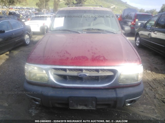 1FMZU63X9YZB71713 - 2000 FORD EXPLORER XLT RED photo 6