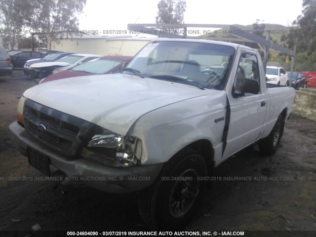 1FTYR10C4WUC89460 - 1998 FORD RANGER WHITE photo 2