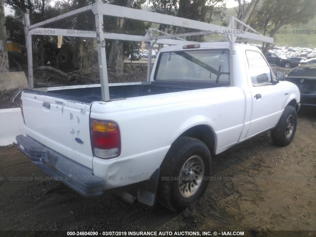 1FTYR10C4WUC89460 - 1998 FORD RANGER WHITE photo 4