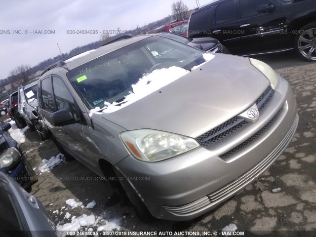 5TDZA23C14S190397 - 2004 TOYOTA SIENNA CE/LE TAN photo 1