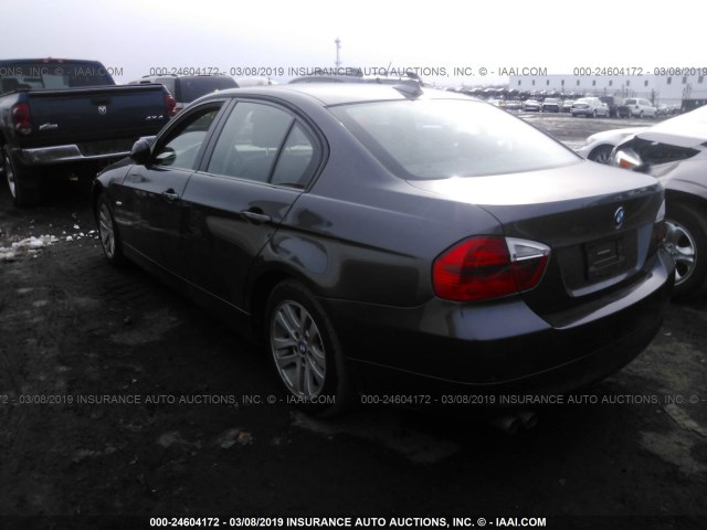 WBAVC735X7KP36226 - 2007 BMW 328 XI SULEV GRAY photo 3