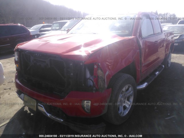 1GCVKREC8GZ350344 - 2016 CHEVROLET SILVERADO K1500 LT RED photo 2