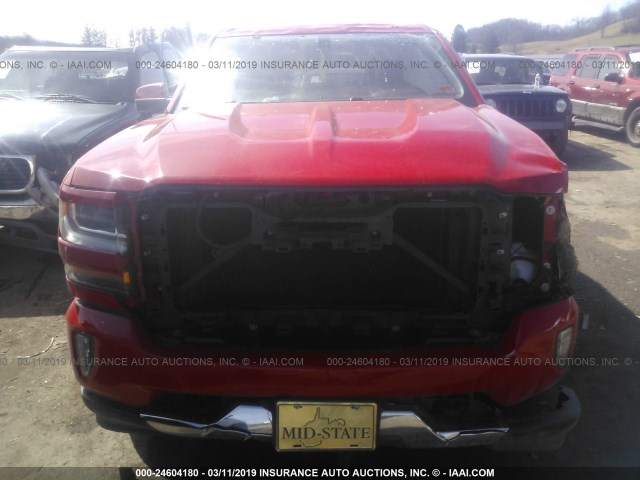 1GCVKREC8GZ350344 - 2016 CHEVROLET SILVERADO K1500 LT RED photo 6